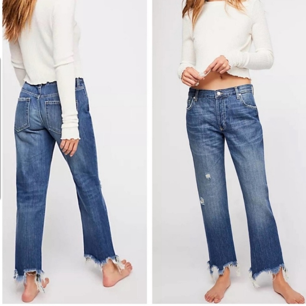 Free People We The Free Maggie Mid-Rise Straight-Leg Jeans